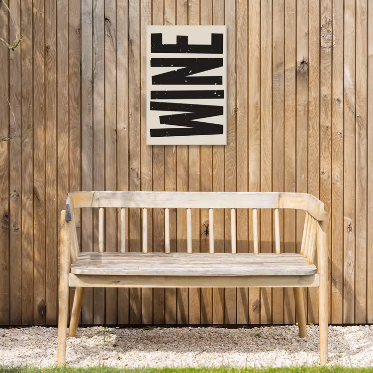 Buiten canvas - Zwart - Wijn - Decoratie - Vintage — 3