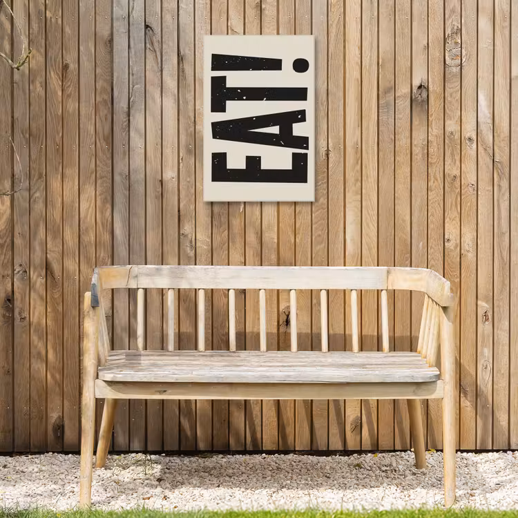 Buiten canvas - Eten - zwart - Japandi - Wit — 3