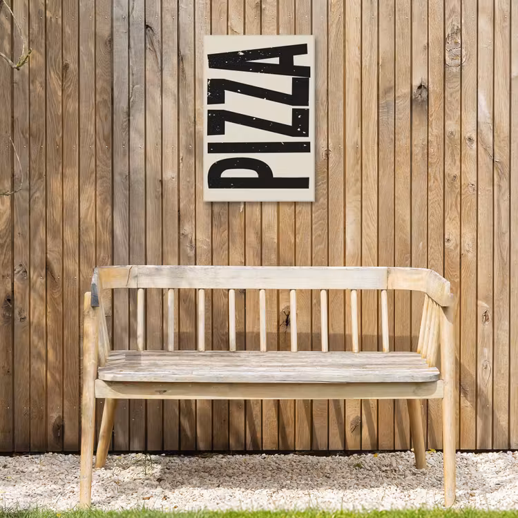 Buiten canvas - Pizza - Decoratie - Japandi - Vintage — 3