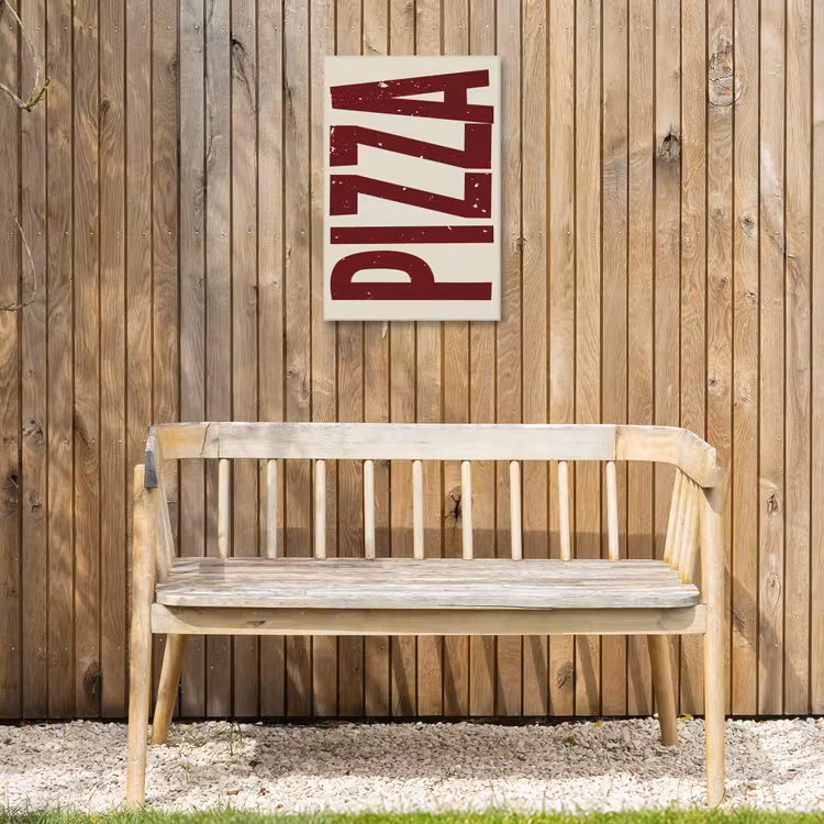 Buiten canvas - Pizza - Vintage - Decoratie - Japandi — 3