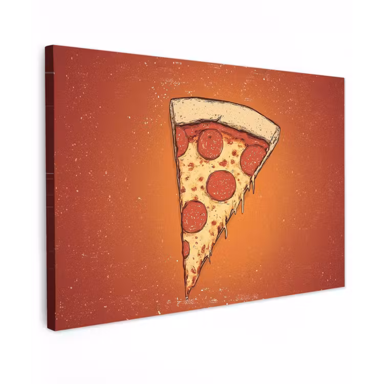 Buiten canvas - Pizza - Kaas - Rood - Pepperoni — 1