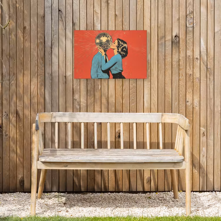Buiten canvas - Vrouw - Retro - Discobal - Kus — 3