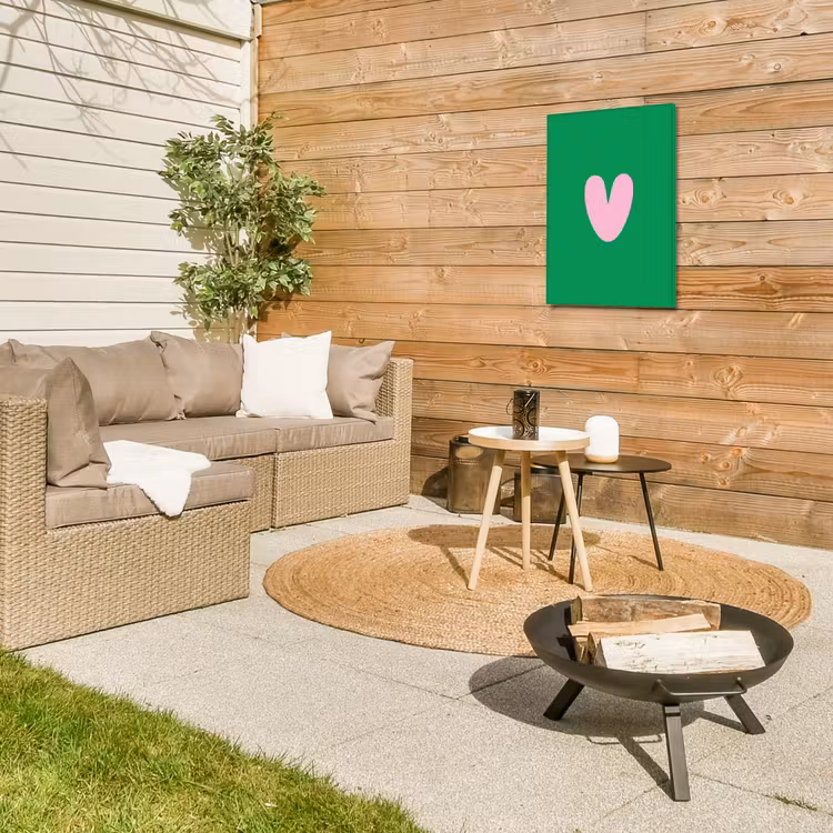 Buiten canvas - Groen - Hart - Minimalistisch - Valentijn — 5