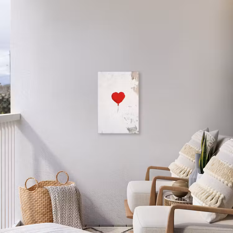 Buiten canvas - Ballon - Rood - Hart — 4