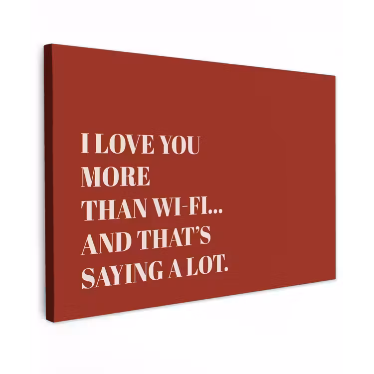 Buiten canvas - Rood - Quote - Liefde — 1