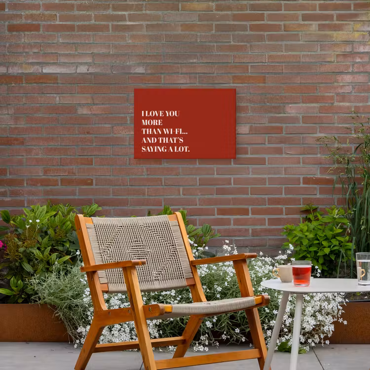 Buiten canvas - Rood - Quote - Liefde — 2