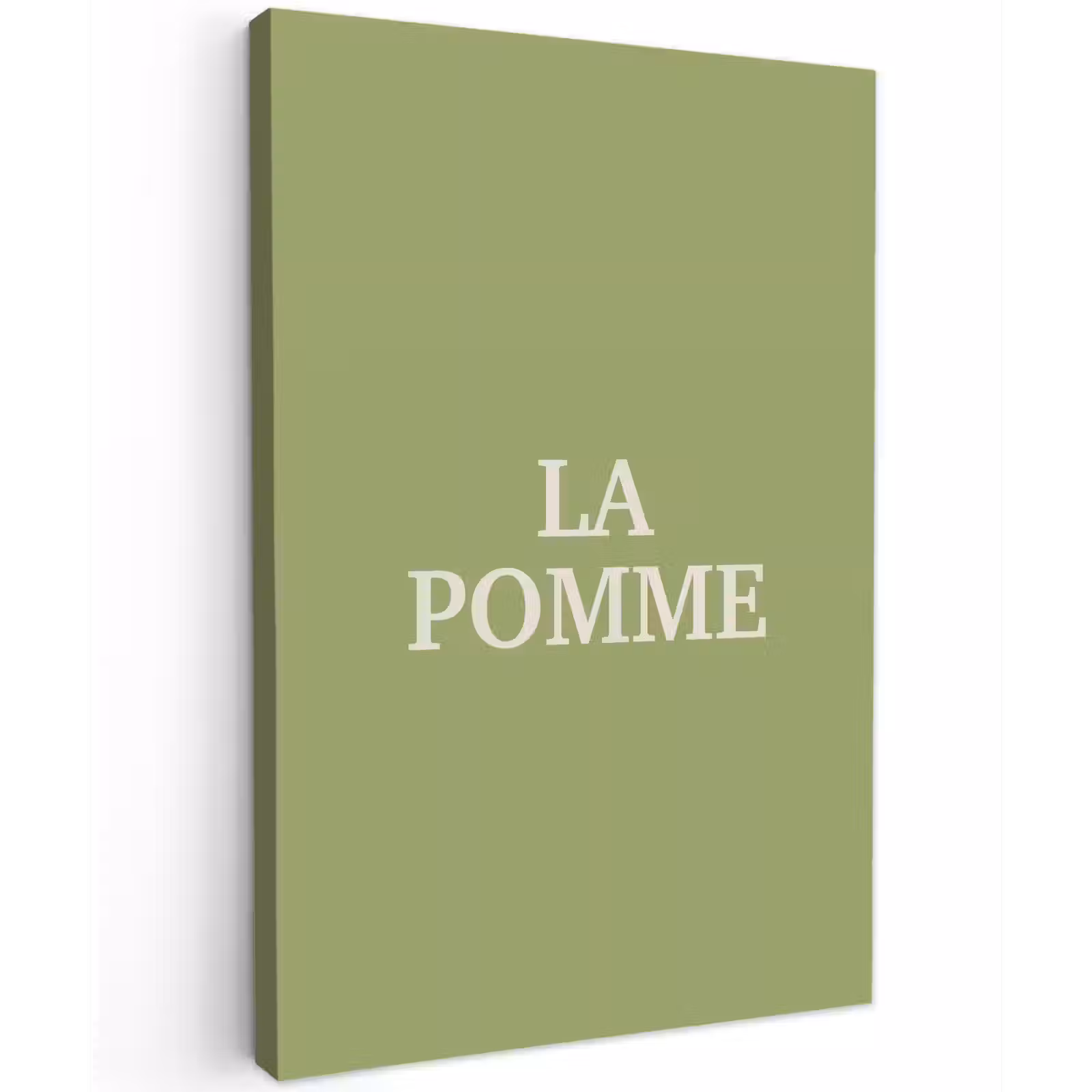 Buiten canvas - Appel - Groen - Minimalistisch — 1