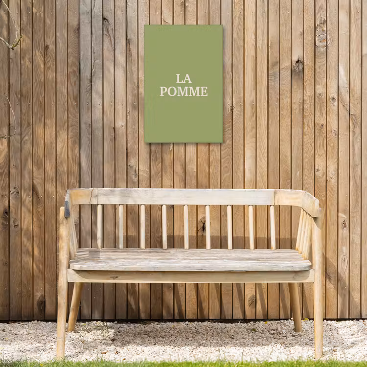 Buiten canvas - Appel - Groen - Minimalistisch — 3