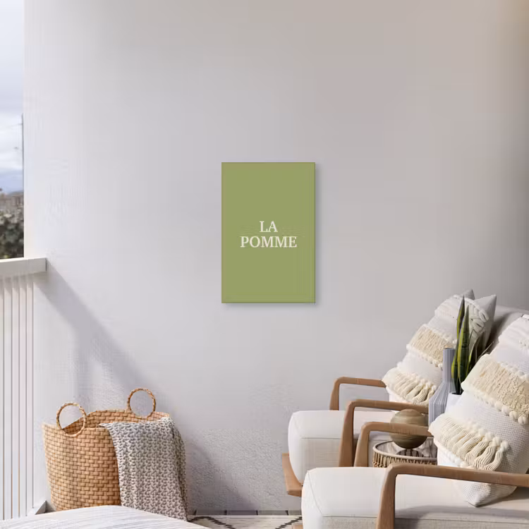 Buiten canvas - Appel - Groen - Minimalistisch — 4