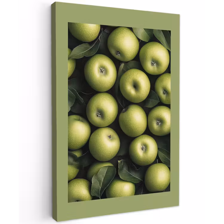 Buiten canvas - Appels - Groen - bladeren — 1