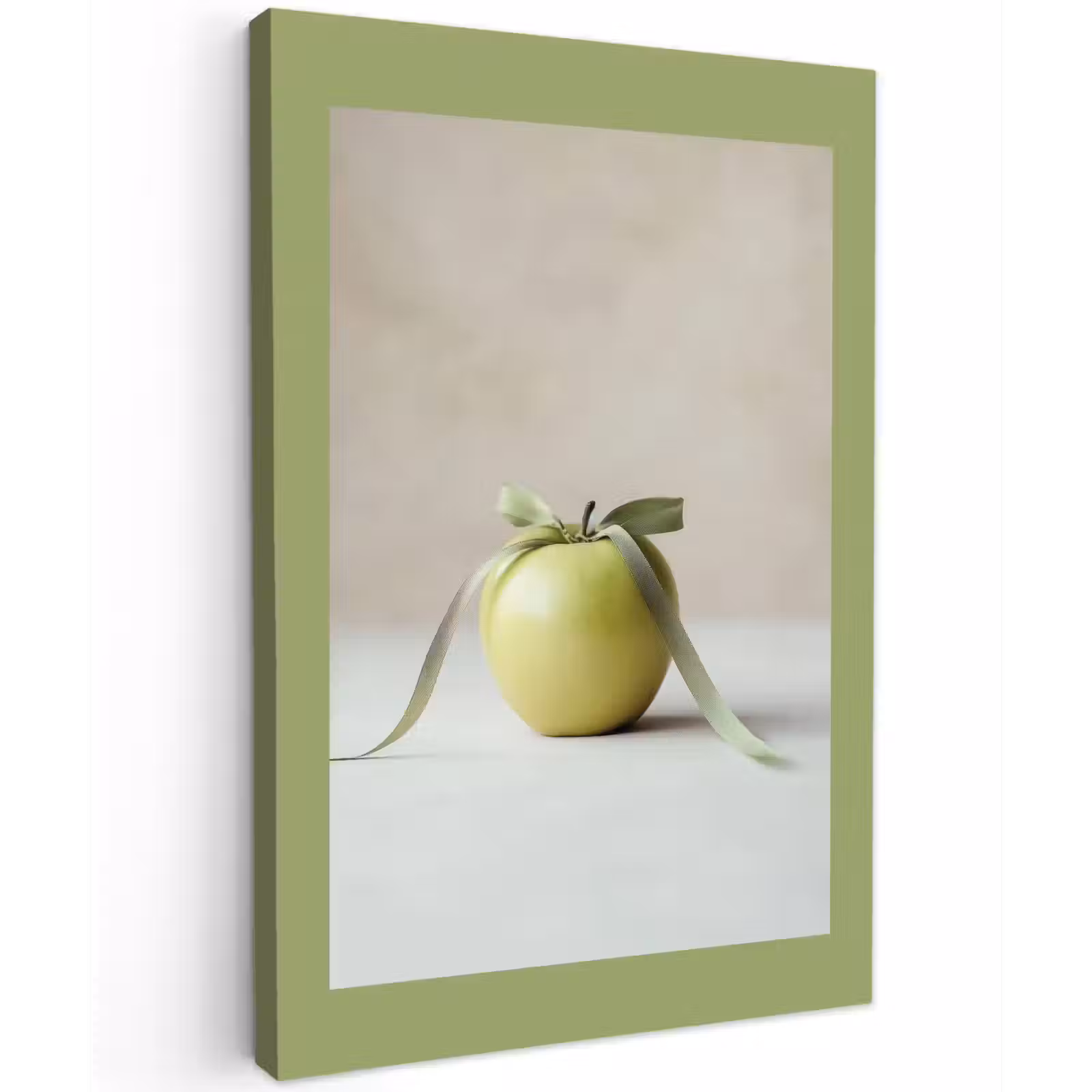 Buiten canvas - Groen - Appel - Strikje — 1