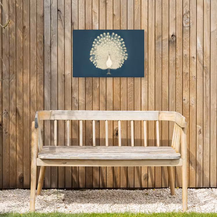 Buiten canvas - Vogel - Blauw - Vintage — 3