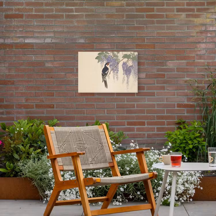 Buiten canvas - Specht - Bloemen - Paars — 2