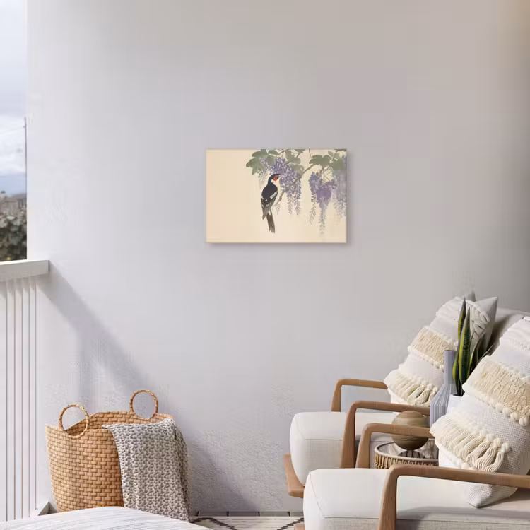 Buiten canvas - Specht - Bloemen - Paars — 4
