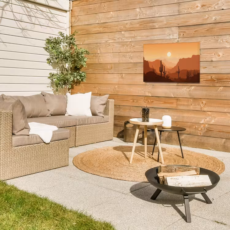 Buiten canvas - Landschap - Woestijn - Cactussen - Zon — 5