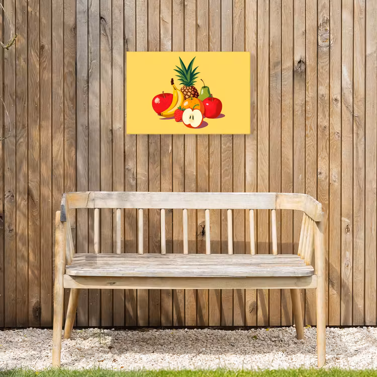 Buiten canvas - Fruit - Illustratie - Kleurrijk — 3