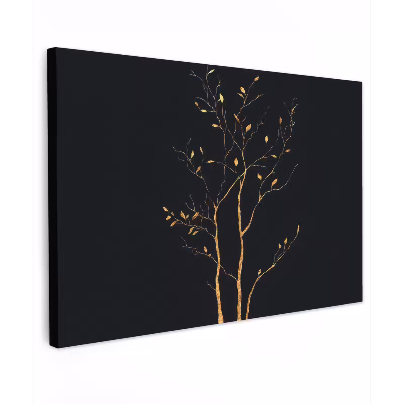 Buiten canvas - Takken - Blaadjes - Zwart — 1