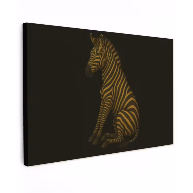 Buiten canvas - Zebra - Strepen - Goud — 1