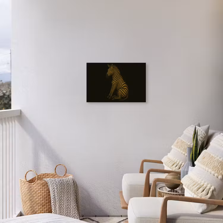 Buiten canvas - Zebra - Strepen - Goud — 4