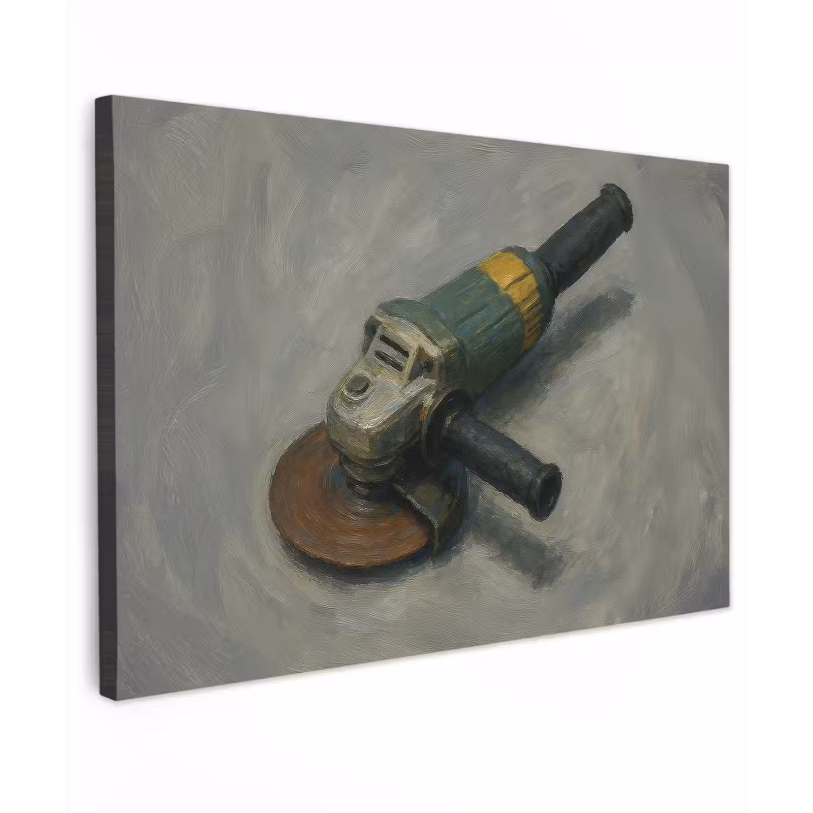 Buiten canvas - Haakse slijper - Schilderij - Gereedschap — 1