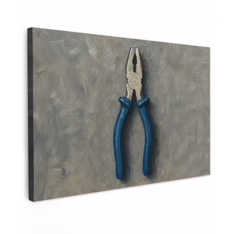 Buiten canvas - Tang - Schilderij - Textuur - Verf — 1