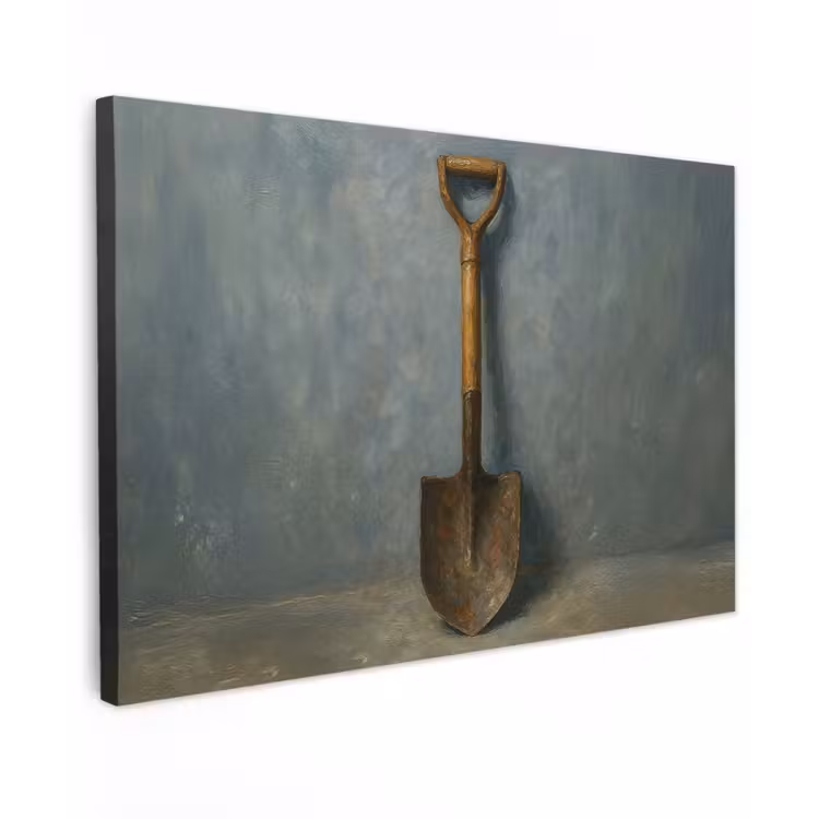 Buiten canvas - Schep - Gereedschap - Schilderij — 1
