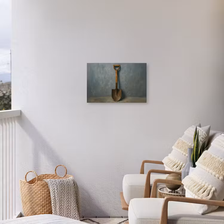 Buiten canvas - Schep - Gereedschap - Schilderij — 4