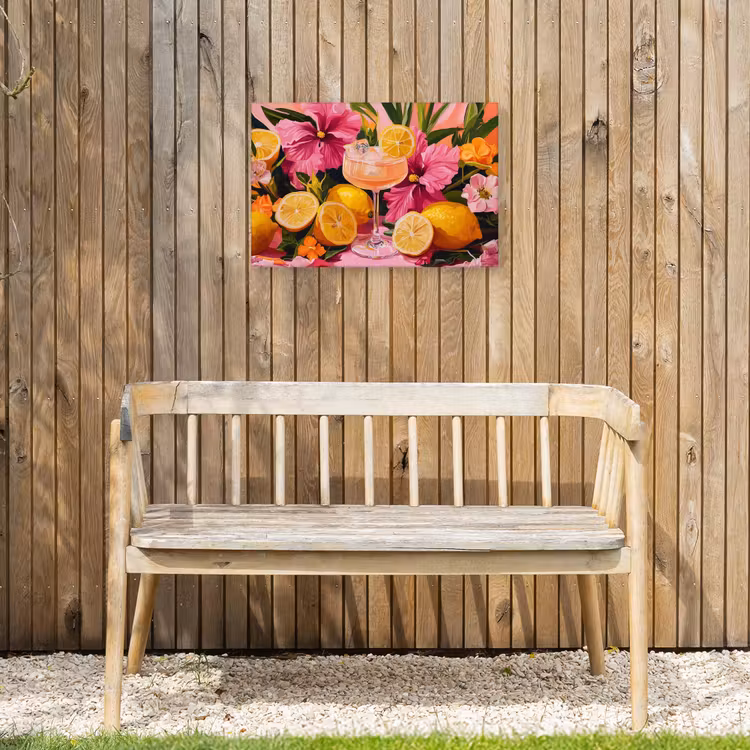 Buiten canvas - Drink - Bloemen - Yellow — 3