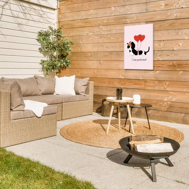 Buiten canvas - Hond - Teckel - Valentijn - Love — 5