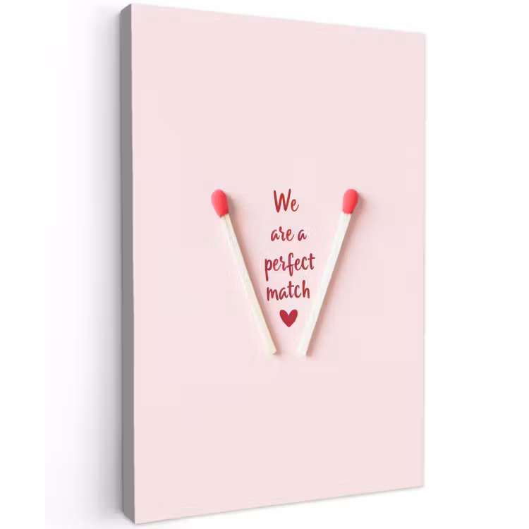 Buiten canvas - Perfect - Minimalistisch - Valentijn — 1
