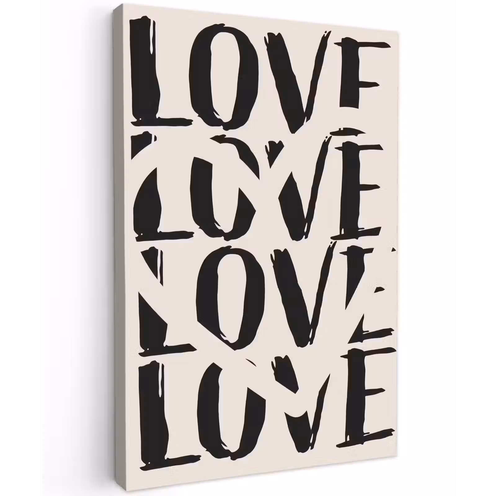 Buiten canvas - Love - Hart - Beige — 1