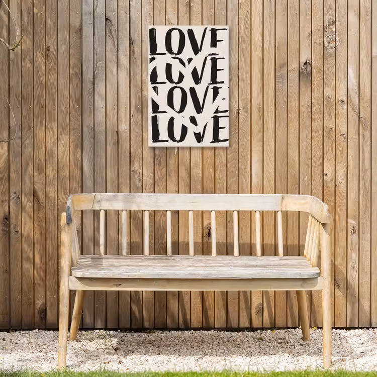 Buiten canvas - Love - Hart - Beige — 3
