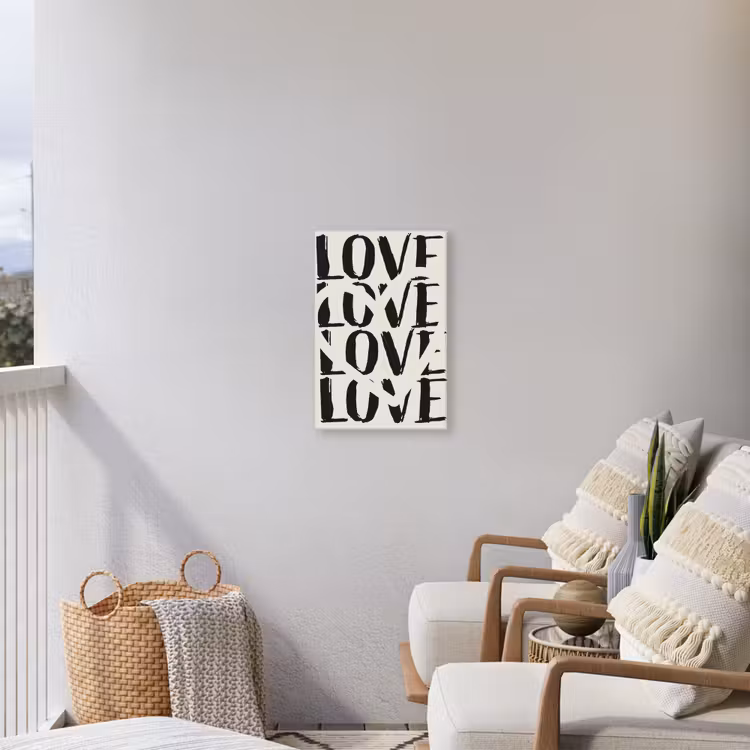 Buiten canvas - Love - Hart - Beige — 4