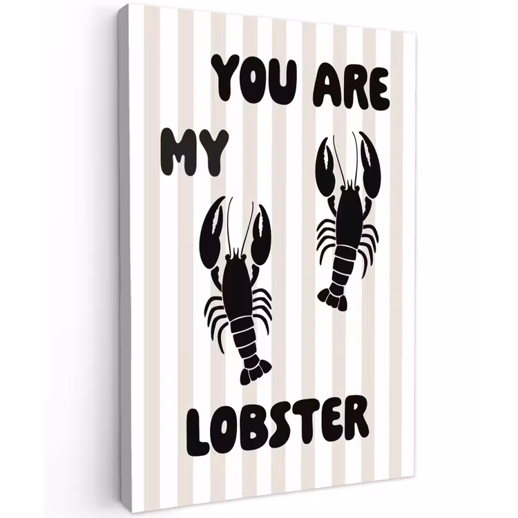 Buiten canvas - Lobster - Beige - Minimalistisch — 1