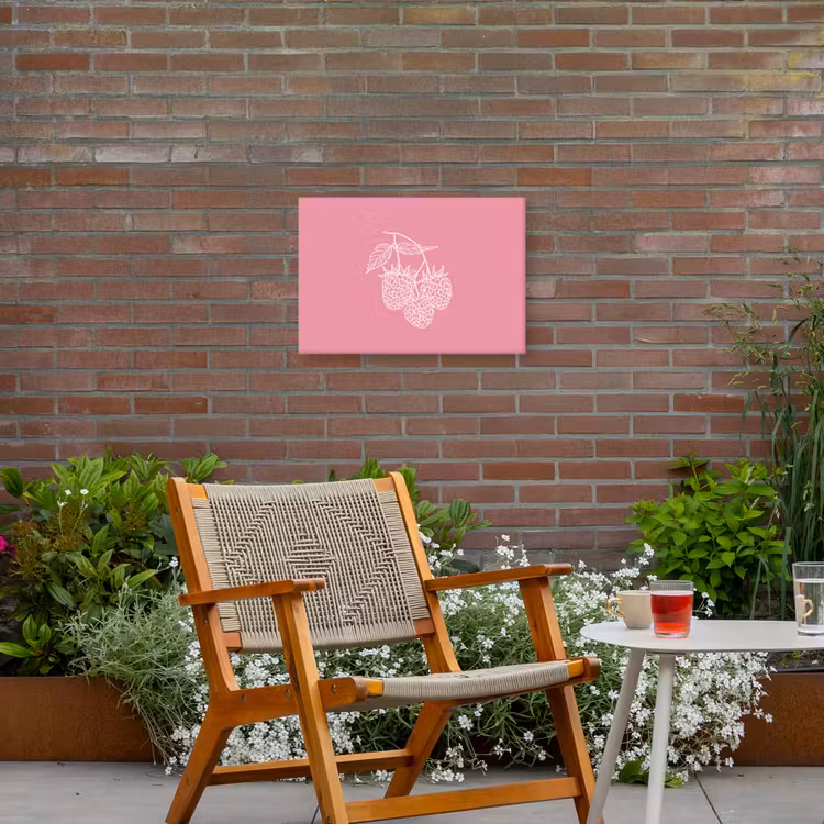 Buiten canvas - Frambozen - Steel - Getekend - Roze — 2