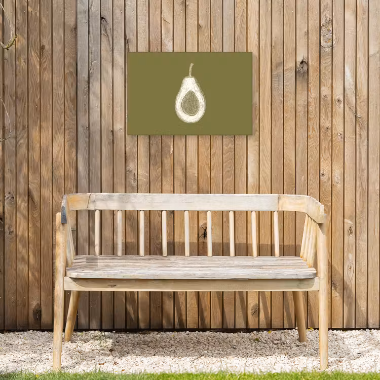 Buiten canvas - Avocado - Minimalistisch - Illustratie - Groen — 3