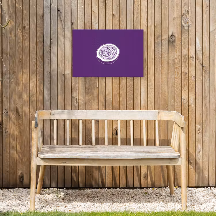 Buiten canvas - Passievrucht - Zaadjes - Paars - Minimalistisch — 3
