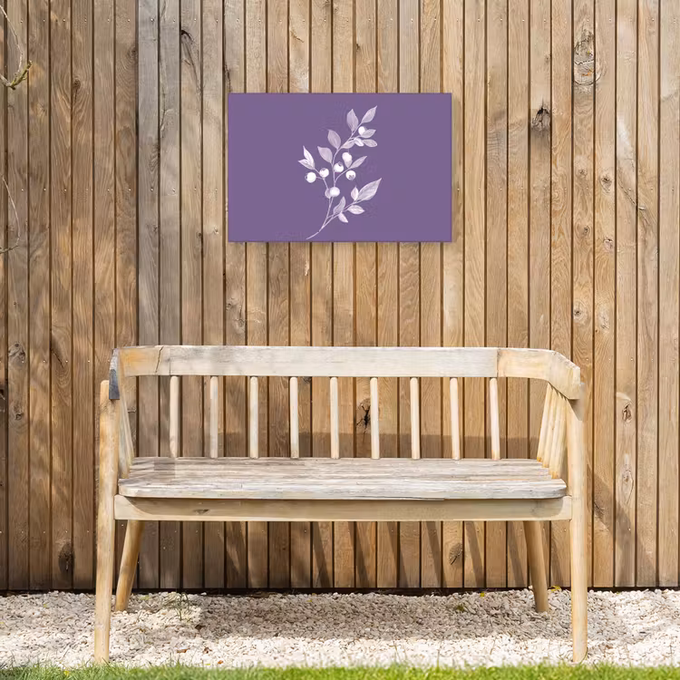 Buiten canvas - Tak - Sierlijk - Bladeren - Minimalistisch — 3