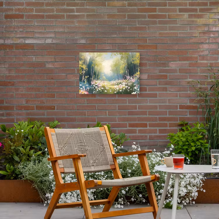 Buiten canvas - Bos - Schilderstijl - Kleurrijk — 2
