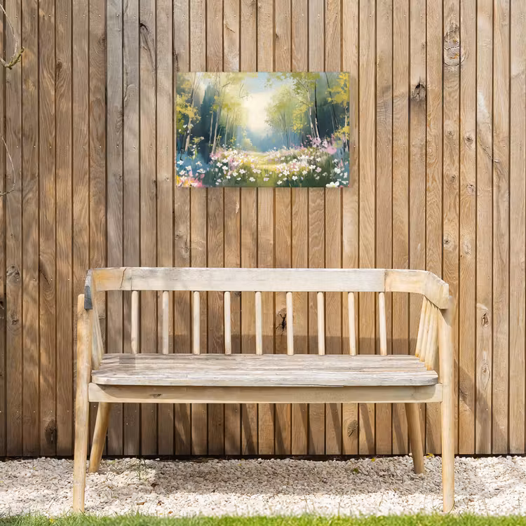 Buiten canvas - Bos - Schilderstijl - Kleurrijk — 3