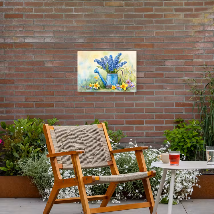 Buiten canvas - Gieter - Lavendel - Bloesems — 2