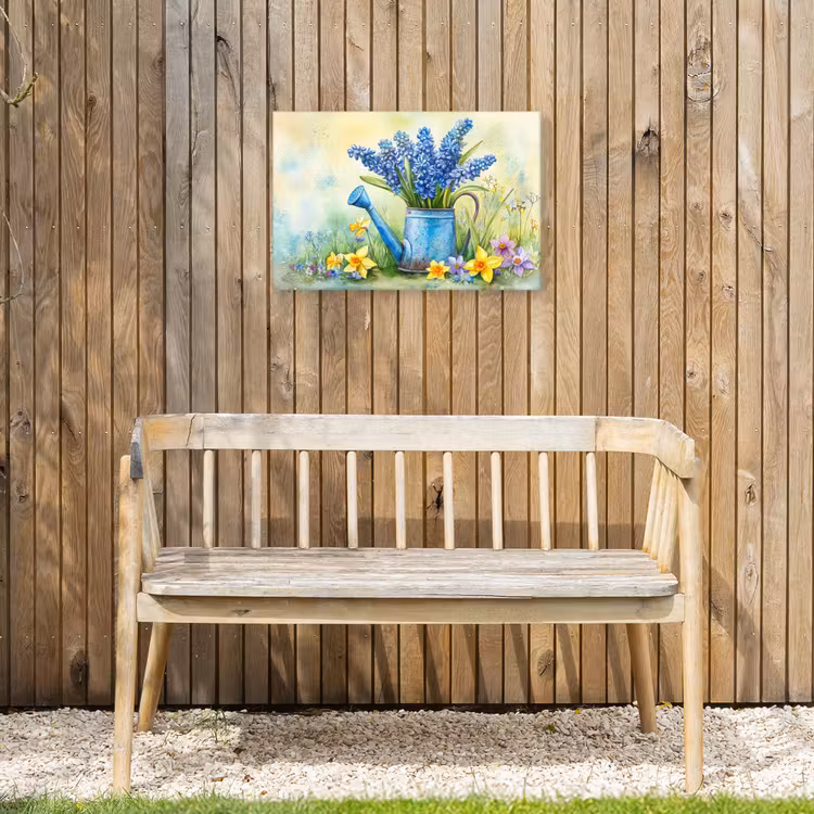 Buiten canvas - Gieter - Lavendel - Bloesems — 3