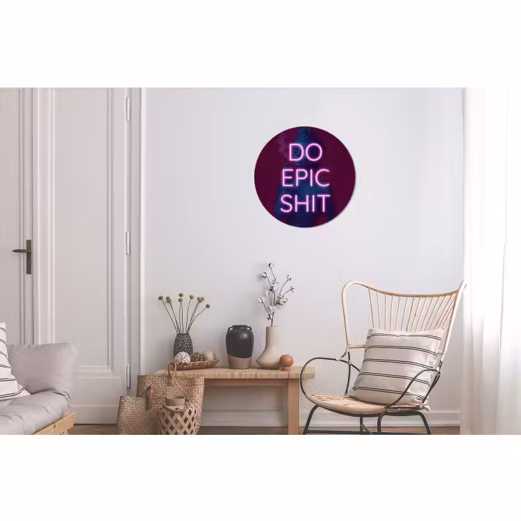 Wandcirkel Aluminium – Buste - Neon - LED - Letters — 2