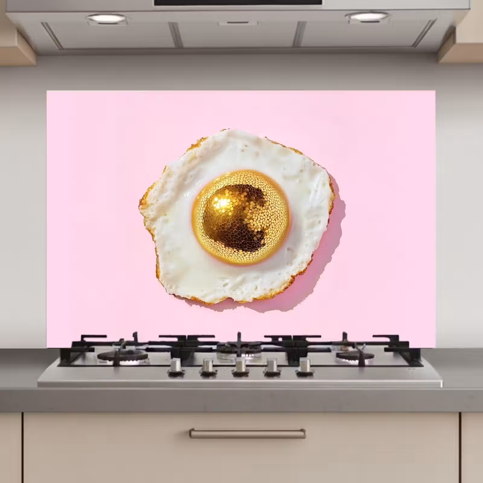 Spatscherm keuken - Ei - Disco - Ontbijt - Glitter — 1