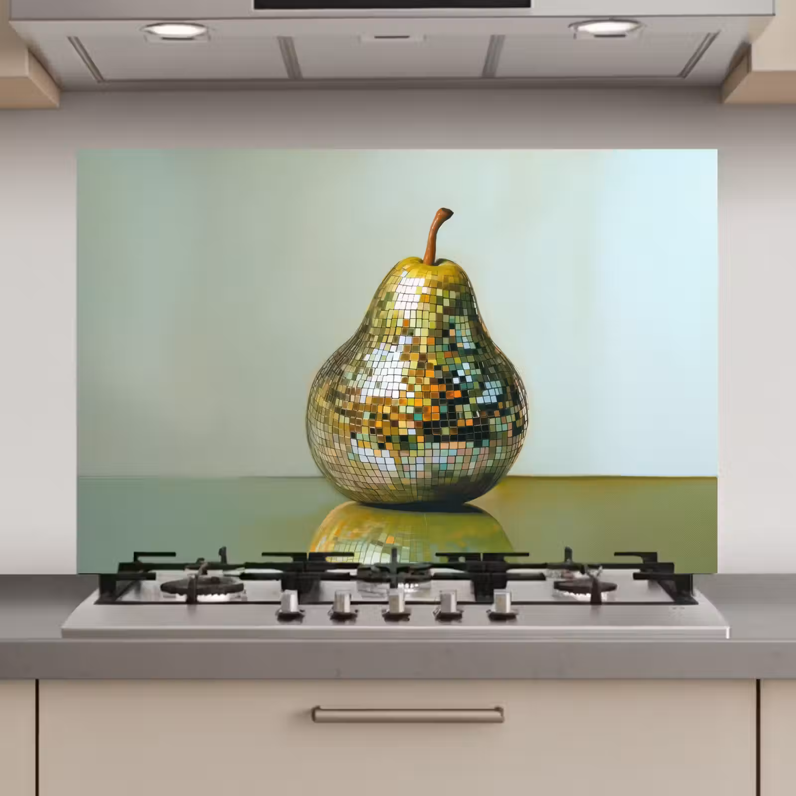 Spatscherm keuken - Fruit - Disco - Art - Glitter — 1