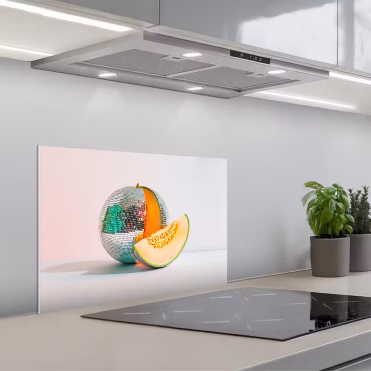 Spatscherm keuken - Disco - Discobal - Meloen - Pastel — 5