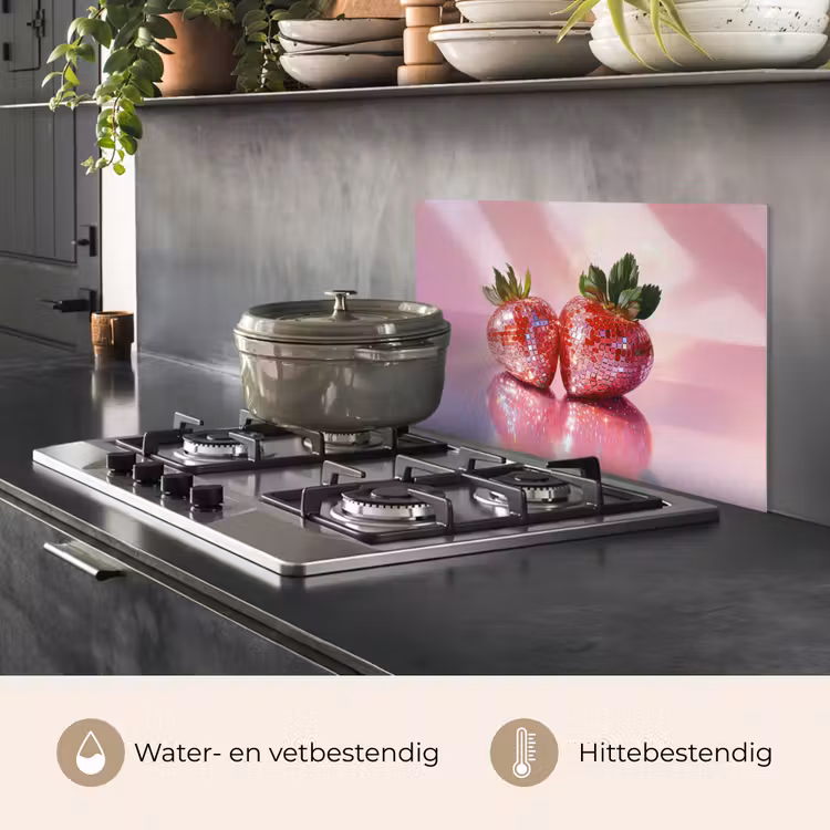 Spatscherm keuken - Disco - Fruit - Glitter - Strawberry — 7