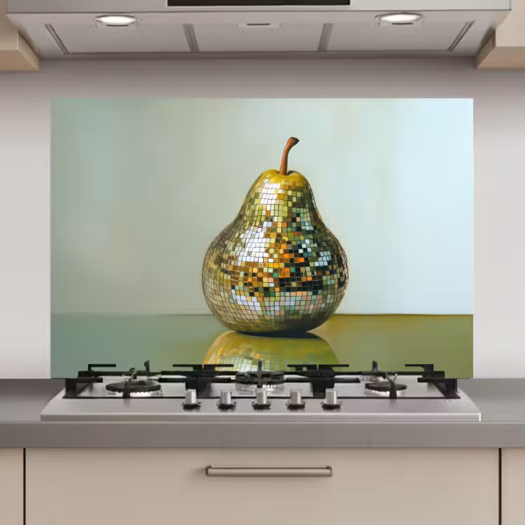 Spatscherm keuken - Fruit - Disco - Art - Glitter — 1