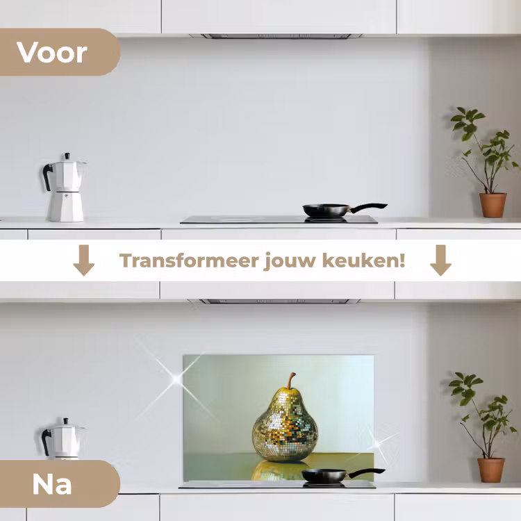 Spatscherm keuken - Fruit - Disco - Art - Glitter — 3