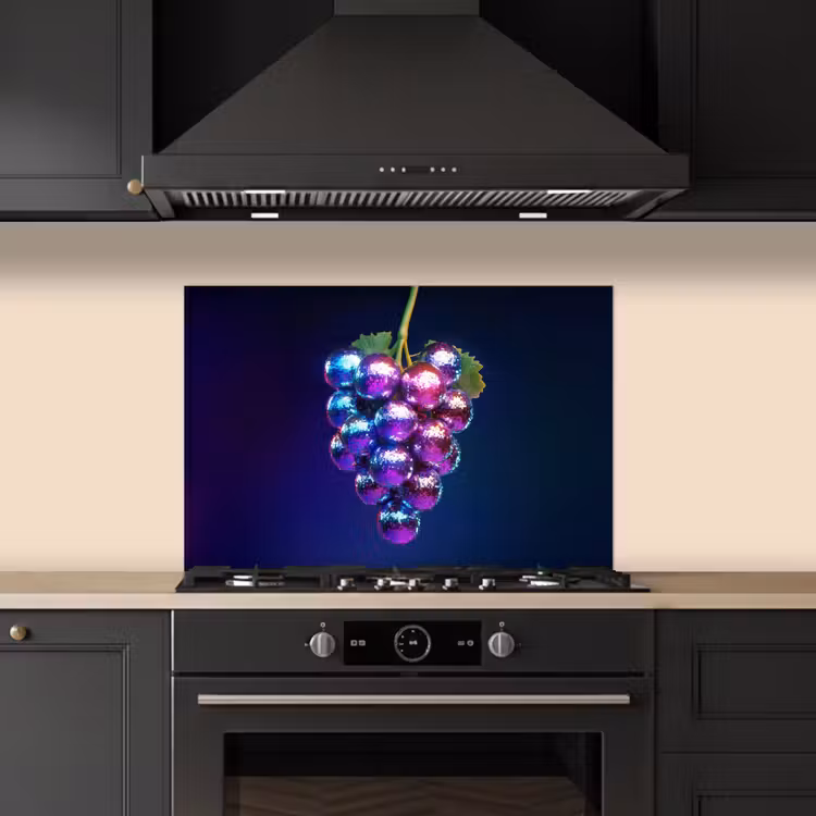 Spatscherm keuken - Paars - Disco - Feest - Druif — 2